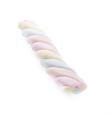 Beyaz arkaplanda izole edilmiş renkli şekerleme