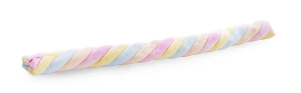 Barevné Marshmallows Sladkosti Izolované Bílém Pozadí — Stock fotografie