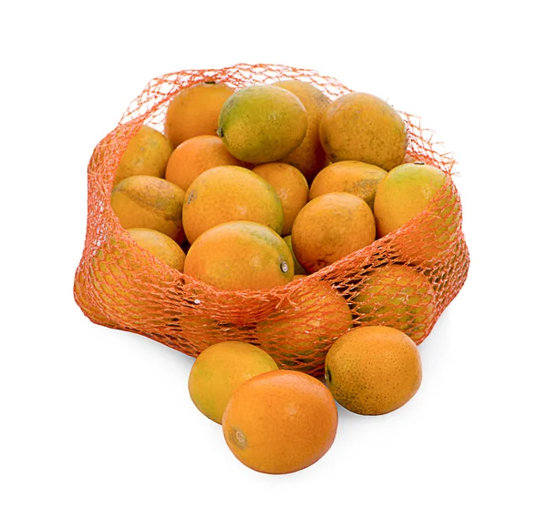 Tangerine Orange White Background — Stock Photo, Image