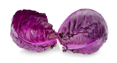 beyaz izole kırmızı lahana