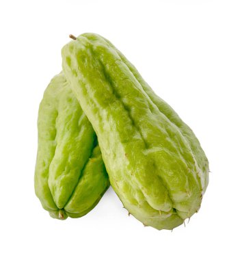 Chayote beyaz zemin üzerine