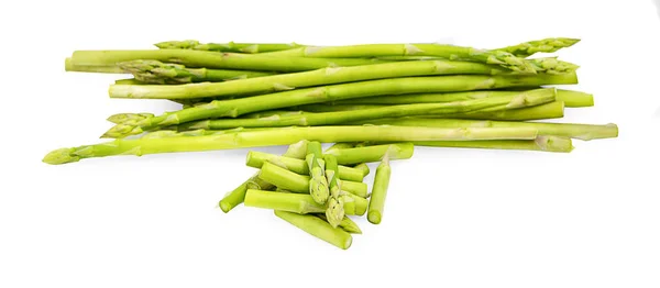 Asperges Isolées Sur Fond Blanc — Photo