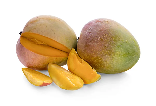 Owoce Mango Kostkami Mango Plastrami — Zdjęcie stockowe