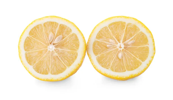 Ripe Lemons Isolated White Background — Stock Photo, Image