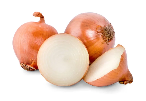 Onions Isolated White Background — Stock Photo, Image