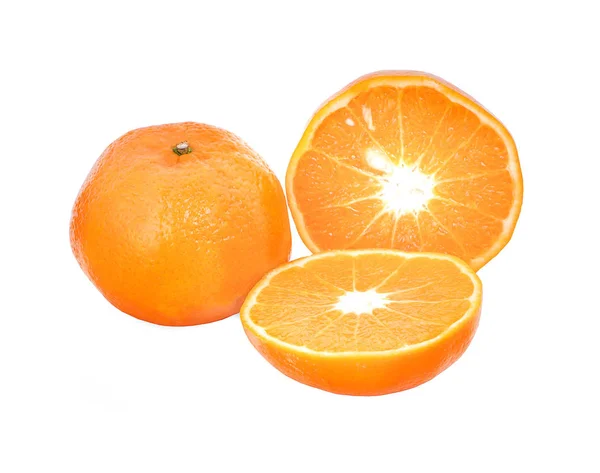 Apelsin Frukter Isolerad Vit Bakgrund — Stockfoto