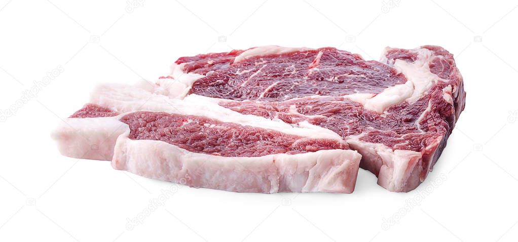 beef meat isolated on white