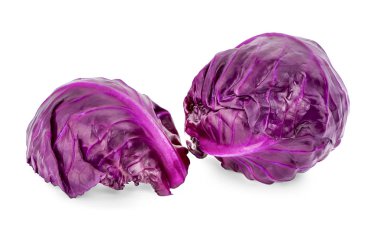 beyaz izole kırmızı lahana