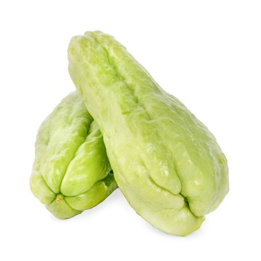 Chayote beyaz zemin üzerine