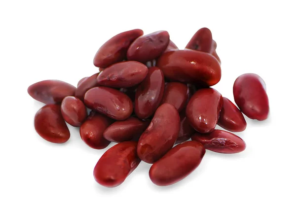 Kacang merah diisolasi pada latar belakang putih — Stok Foto