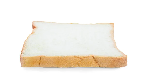 Szeletelt kenyér elszigetelt fehér alapon — Stock Fotó