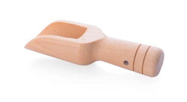 Tahta kase beyazda izole edilmiş.