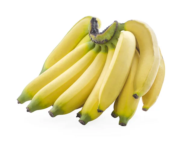 Μπανάνες απομονωμένες στο λευκό φόντο — Φωτογραφία Αρχείου