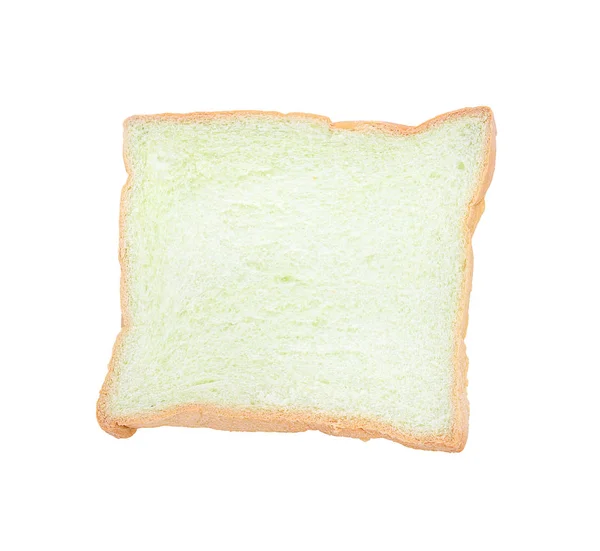 Toast vetebröd skivade isolerade på vit bakgrund. — Stockfoto