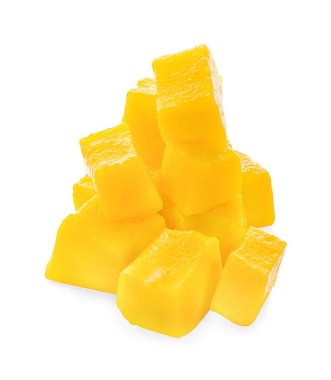 Mango beyaz arkaplanda izole edildi