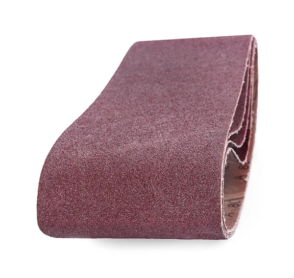 Sandpaper on white background — Stock Photo, Image