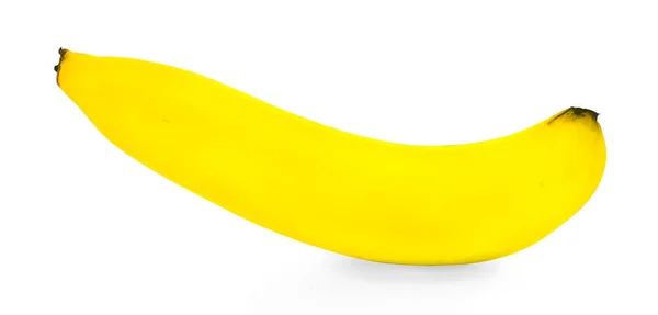 Banana, isolata su fondo bianco — Foto Stock