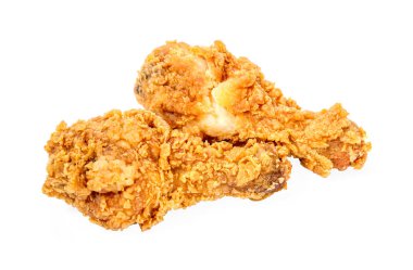 Kızarmış tavuk izole edilmiş beyaz arkaplan 