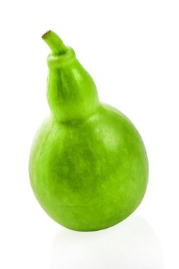 Lagenaria siceraria beyaz arka planda izole edildi 