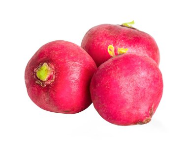 turp beyaz arkaplanda izole edildi