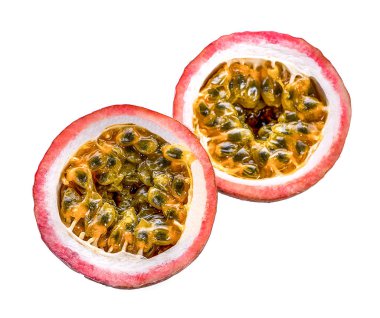 Tutku meyvesi beyaz arkaplanda izole