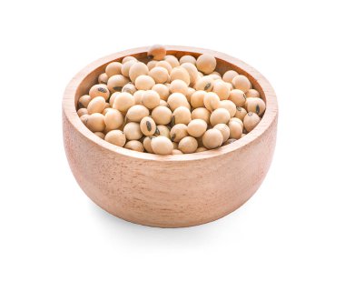 soya üzerinde izole Kupası Üstten Görünüm