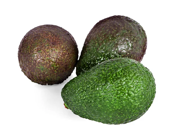 Avocado isolato su sfondo bianco — Foto Stock