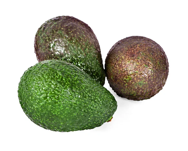 Aguacate aislado sobre fondo blanco — Foto de Stock