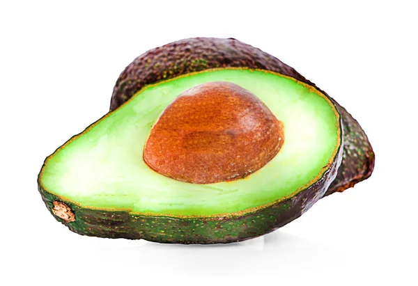 Свежий авокадо изолированы на белом фоне — стоковое фото