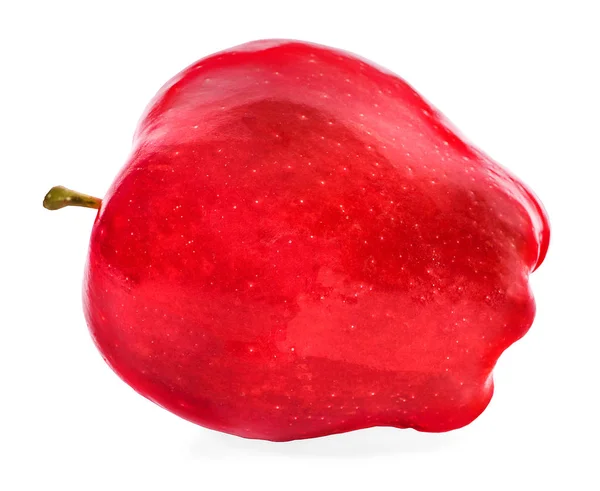 Frischer roter Apfel auf weißem Hintergrund — Stockfoto