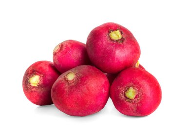 turp beyaz arkaplanda izole edildi