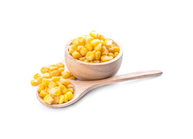 beyaz arkaplanda izole mısır