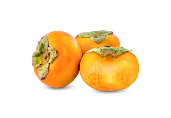 Persimmons Isolated White Backgroun — Stock Photo, Image