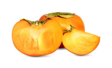 Hurmalar beyaz arka grupta izole edilmiş