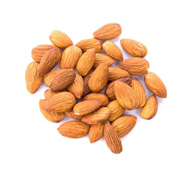 Bademler beyaz arkaplanda izole edilmiş