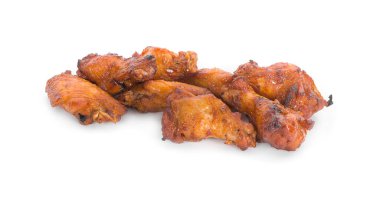 Izgara tavuk beyaz arka planda izole