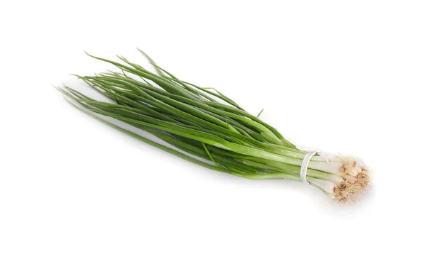 Green Onions Isolated White Background — Stock Photo, Image
