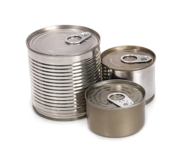 Canned Food Isolated White Background — Stock Photo, Image