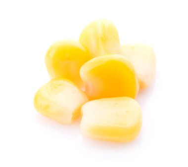 beyaz arkaplanda izole mısır