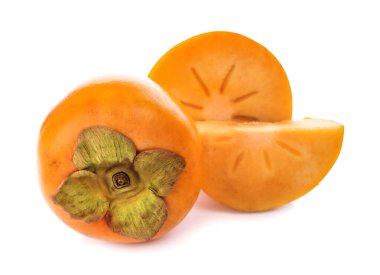 Hurma beyaz arkaplanda izole edildi