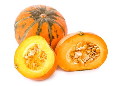 Beyaz arkaplanda kabak izole