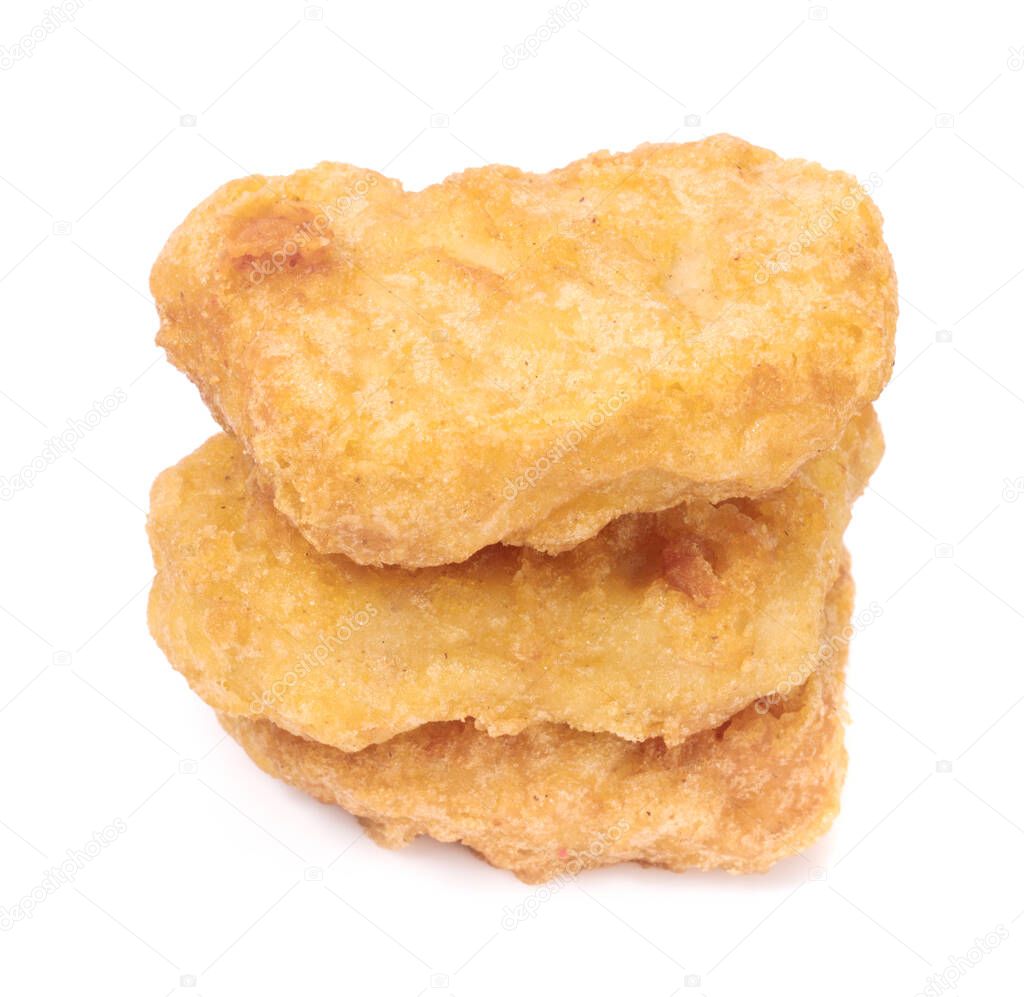 Chicken Nuggets isolated on white background