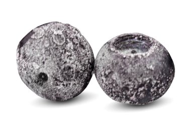 Donmuş Yabanmersinleri beyaz arkaplanda izole