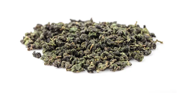 Suchý Čaj Listy Izolované Bílém Pozadí — Stock fotografie