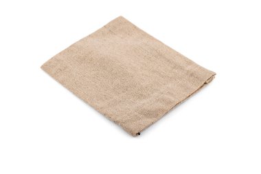 Torba Kumaşı beyaz arkaplanda izole edildi.