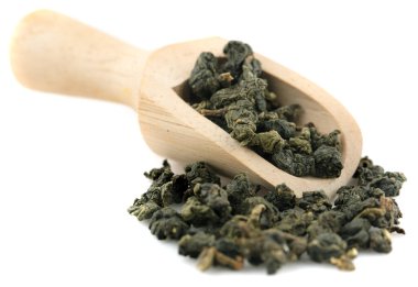 Beyaz arkaplanda Oolong Çayı