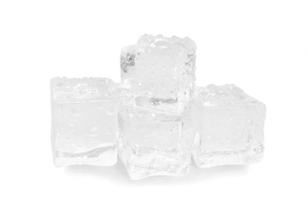 Beyaz Zemin Üzerindeki Buz Beyaz Zemin Üzerinde Izole Edilmiş — Stok fotoğraf
