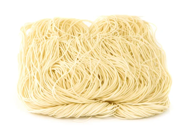 Noodle Ένα Απομονωμένο Λευκό Φόντο — Φωτογραφία Αρχείου