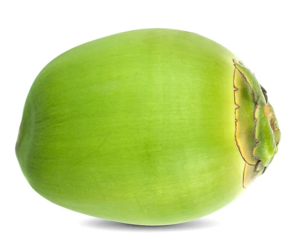 Green Coconut Isolated White Backgroun — Stock Photo, Image