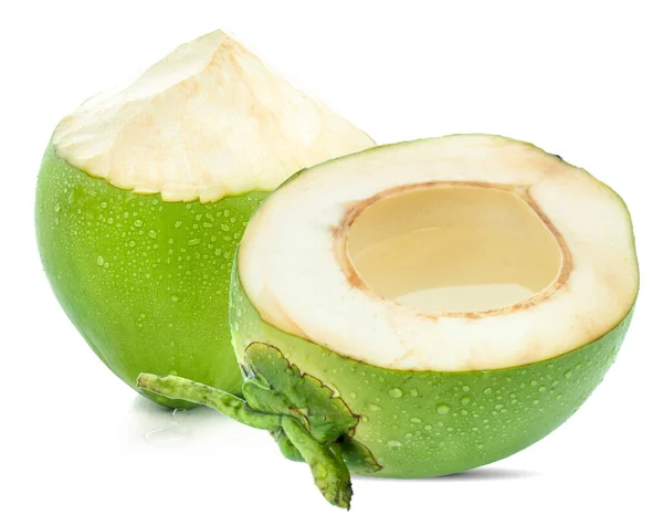 고립되어 초록빛 코코넛 — 스톡 사진